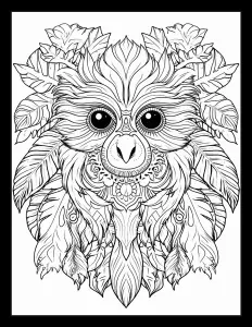 Majestic owl perched in a tree Free Printable Coloring Page for Adults