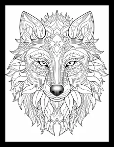 A beautifully detailed wolf