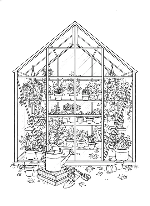 Night 17: Little greenhouse full of plants