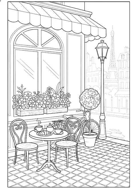 Night 13: Paris café corner