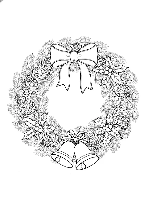 Night 7: Festive Christmas wreath